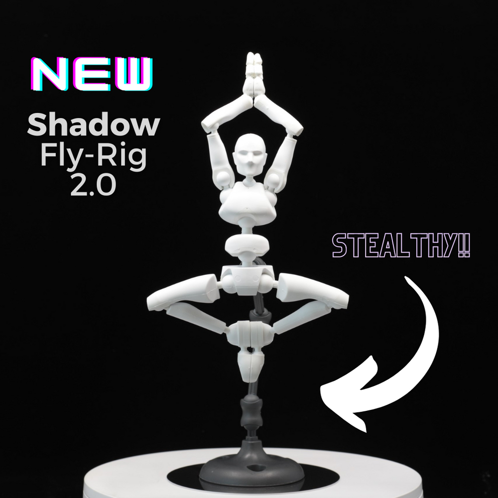 The High-Contrast Bundle:    1 Blizzard Stickybones & 1 Shadow Fly-Rig