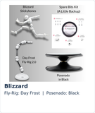 Fly! Spin! Pose! Bundle: Blizzard / Day Frost Fly-Rig / Black Posenado