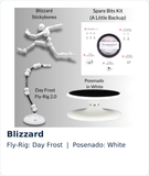 Fly! Spin! Pose! Bundle: Blizzard / Day Frost Fly-Rig / White Posenado