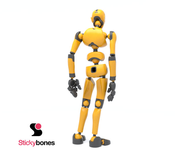 BiCOLOR: Solar Flare Stickybones—The Precision Art & Animation Figure