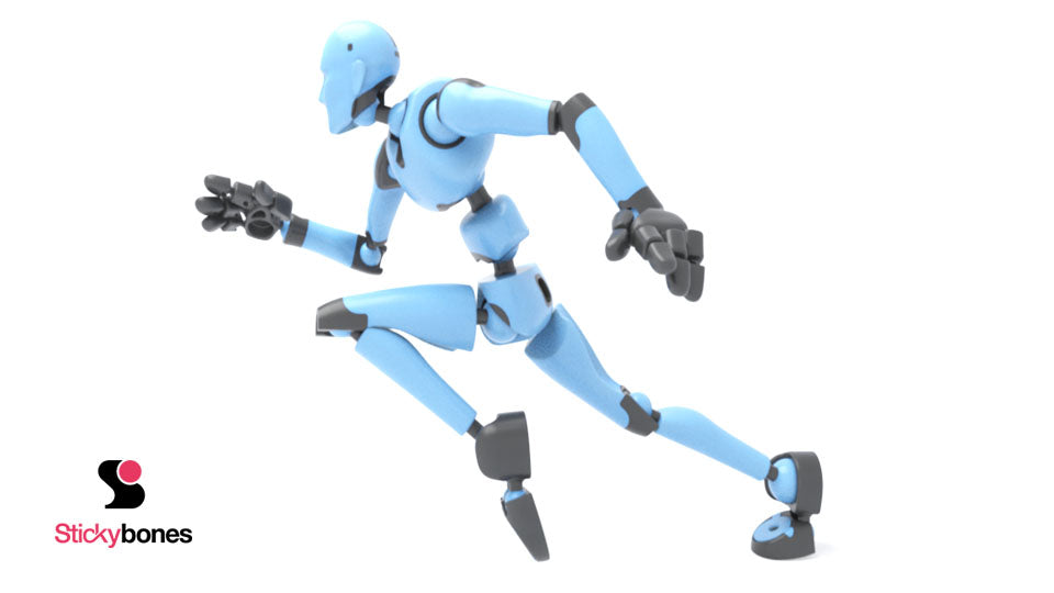 BiCOLOR: Blue Sky Stickybones—The Precision Art & Animation Figure