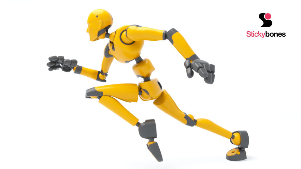 BiCOLOR: Solar Flare Stickybones—The Precision Art & Animation Figure