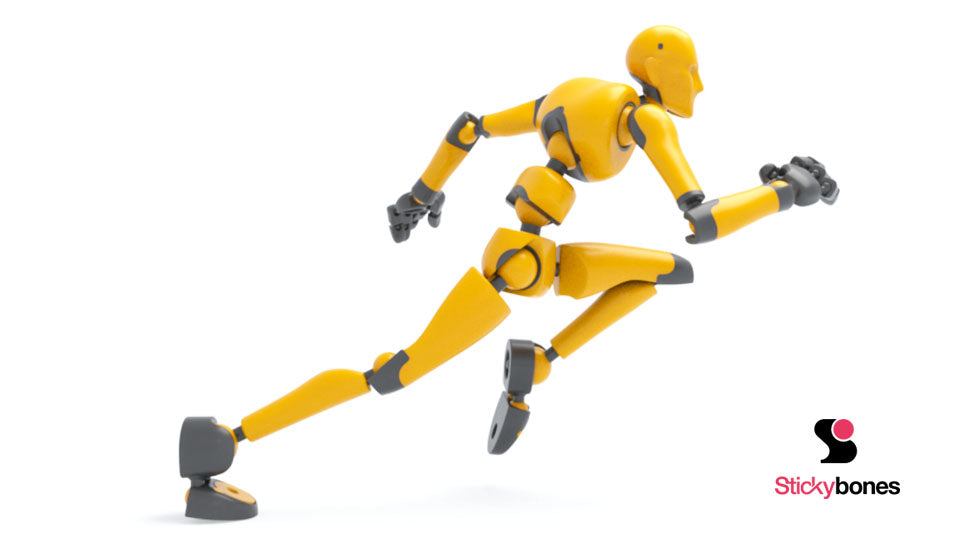 BiCOLOR: Solar Flare Stickybones—The Precision Art & Animation Figure